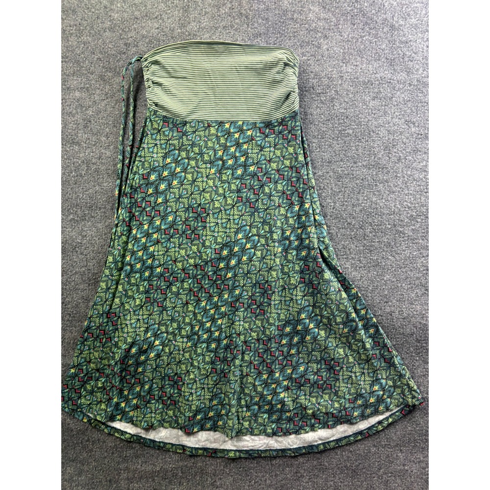 Patagonia Kamala Convertible Dress Skirt Womens XS Green Mosaic Stripe 58860SP12